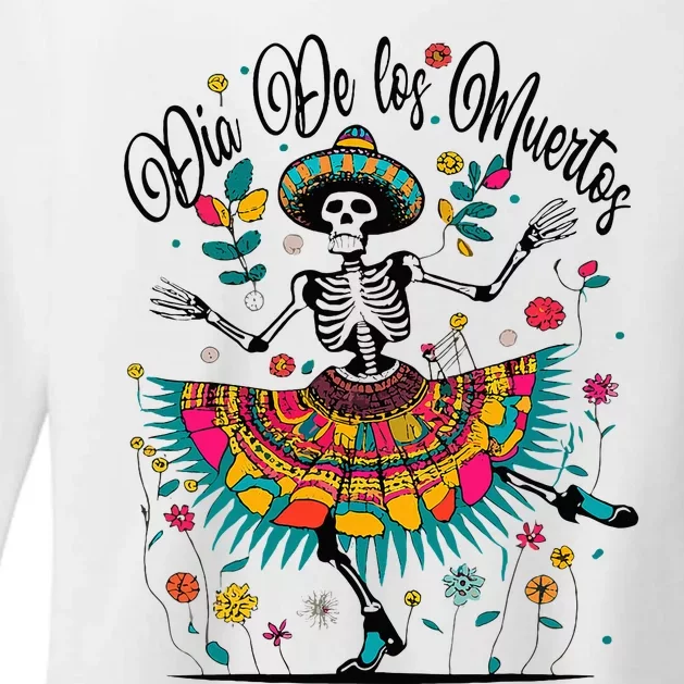 Sugar Skull Wo Day of the Dead Dia de los Muertos Womens CVC Long Sleeve Shirt