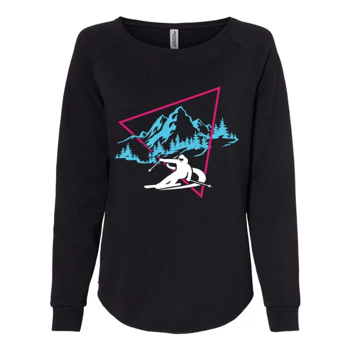 Skier Skiing Winter Sport Ski Skiers Ski Lover Great Gift Womens California Wash Sweatshirt