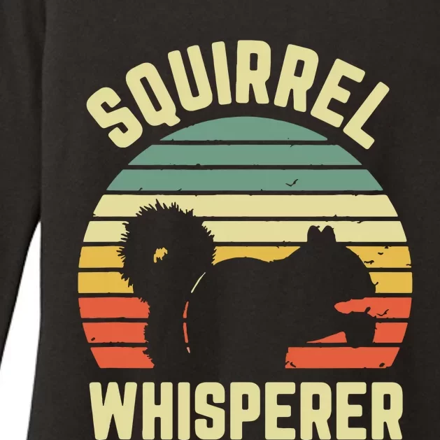 Squirrel Squirrel Whisperer Lover Retro Womens CVC Long Sleeve Shirt