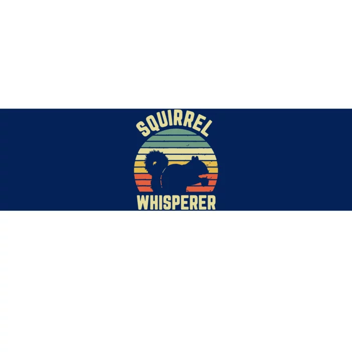 Squirrel Squirrel Whisperer Lover Retro Bumper Sticker