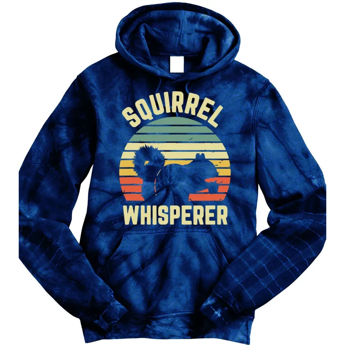 Squirrel Squirrel Whisperer Lover Retro Tie Dye Hoodie