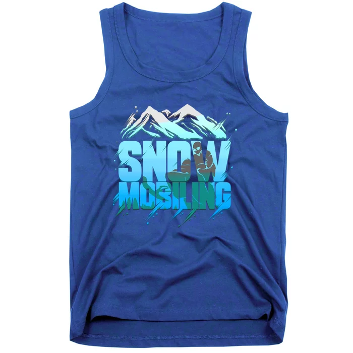 Snowmobiling Snowmobile Winter Sport Sledding Gift Funny Gift Tank Top