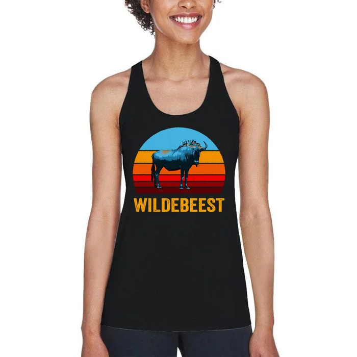 Style Sunset Wildebeest Women's Racerback Tank