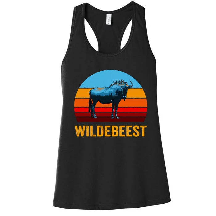 Style Sunset Wildebeest Women's Racerback Tank