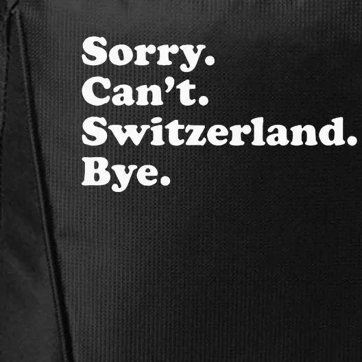 Switzerland City Backpack