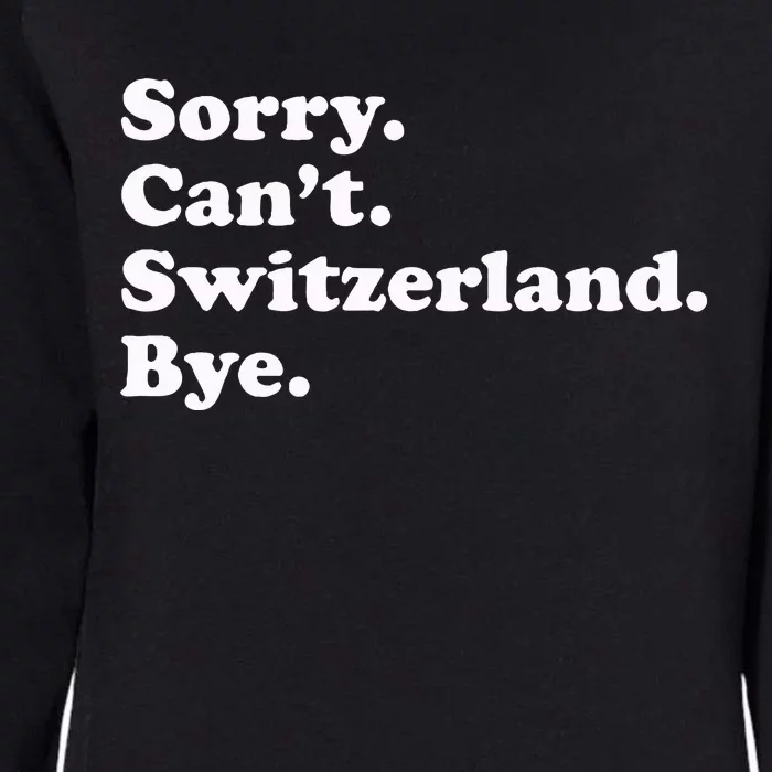 Switzerland Womens California Wash Sweatshirt