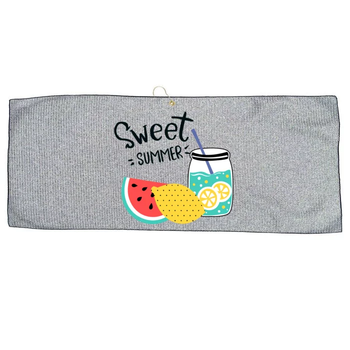 Sweet Summer Watermelon Lemonade Large Microfiber Waffle Golf Towel