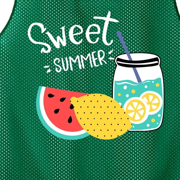 Sweet Summer Watermelon Lemonade Mesh Reversible Basketball Jersey Tank