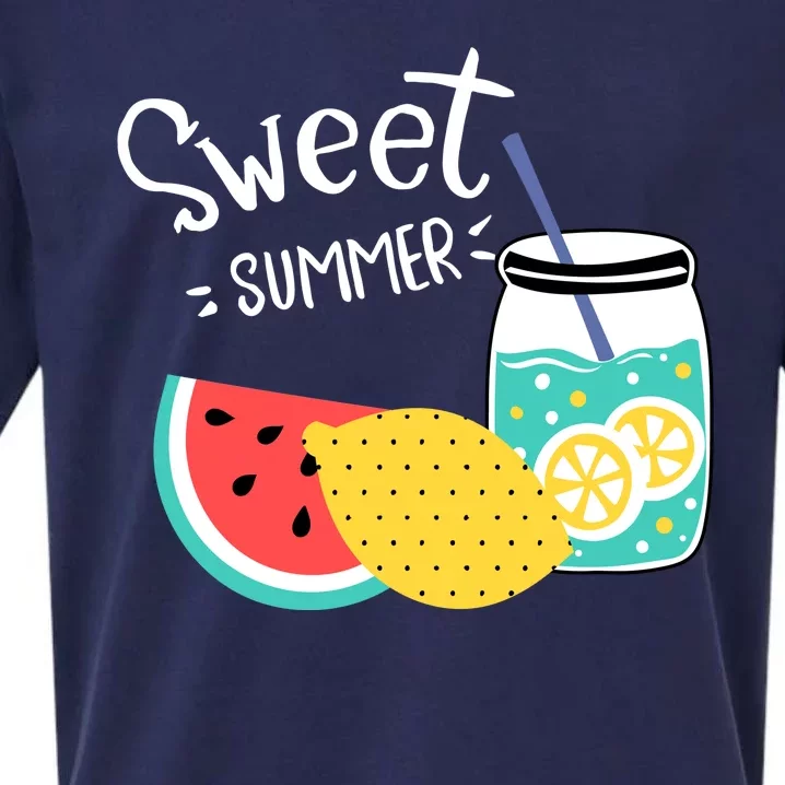 Sweet Summer Watermelon Lemonade Sueded Cloud Jersey T-Shirt