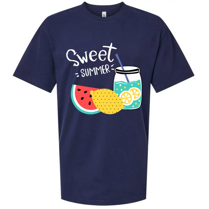 Sweet Summer Watermelon Lemonade Sueded Cloud Jersey T-Shirt