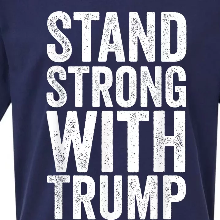 Stand Strong With Trump Save Protect 2024 Sueded Cloud Jersey T-Shirt