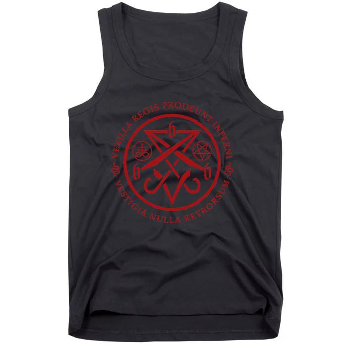 S.A.T.A.N.I.C Symbols W Latin Words Tank Top