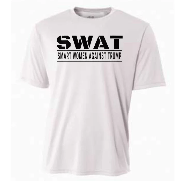 Swat Smart Women Against Trump Cooling Performance Crew T-Shirt