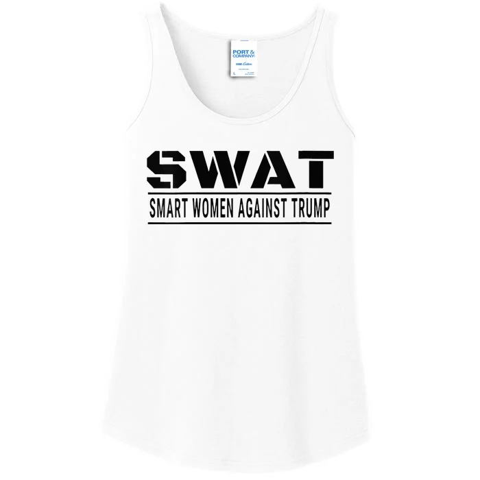 Swat Smart Women Against Trump Ladies Essential Tank