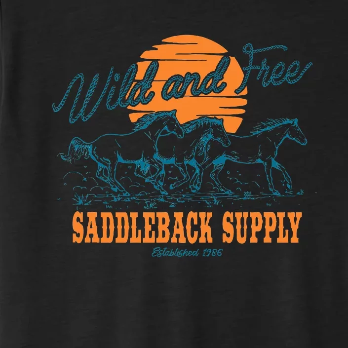 Saddleback Supply Wild And Free Logo ChromaSoft Performance T-Shirt