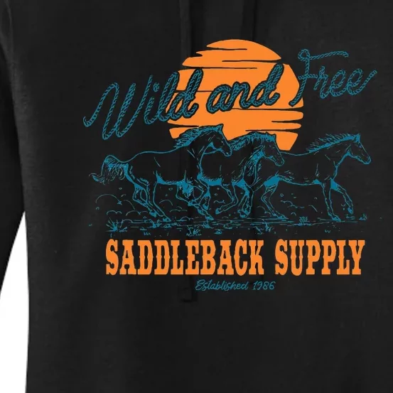 Saddleback Supply Wild And Free Logo Women's Pullover Hoodie