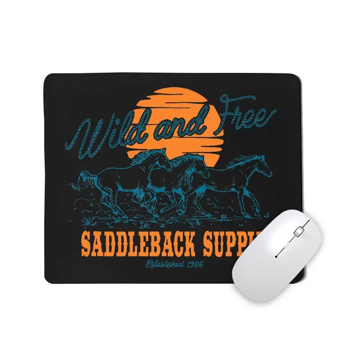 Saddleback Supply Wild And Free Logo Mousepad