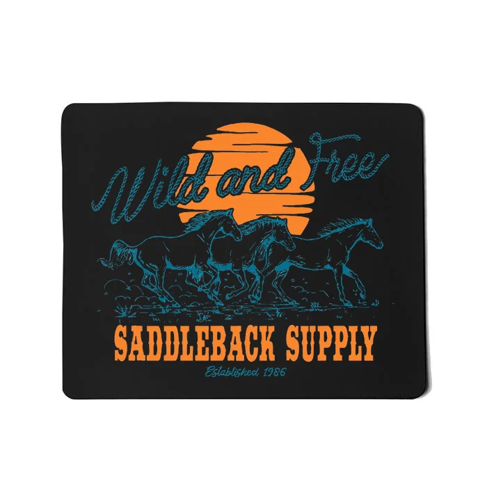 Saddleback Supply Wild And Free Logo Mousepad