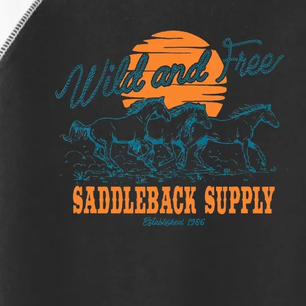 Saddleback Supply Wild And Free Logo Toddler Fine Jersey T-Shirt