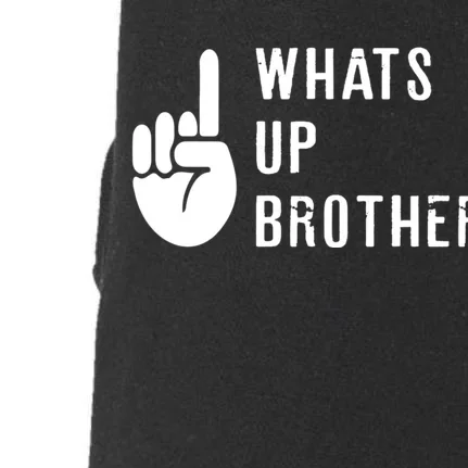 Sketch Streamer Whats Up Brother Doggie 3-End Fleece Hoodie