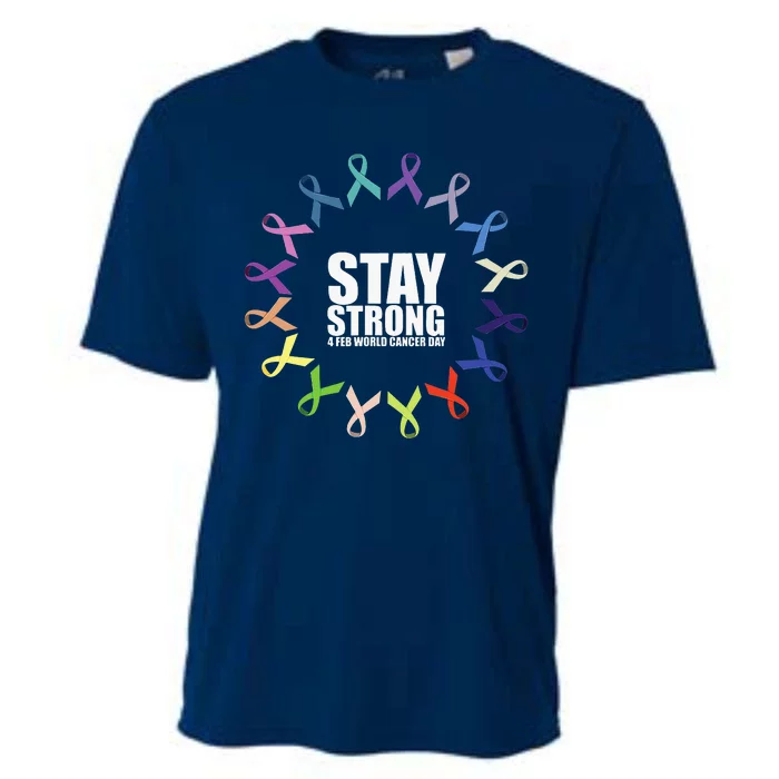 Stay Strong World Cancer Day Support Cooling Performance Crew T-Shirt