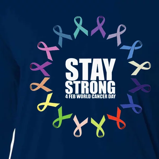 Stay Strong World Cancer Day Support Cooling Performance Long Sleeve Crew