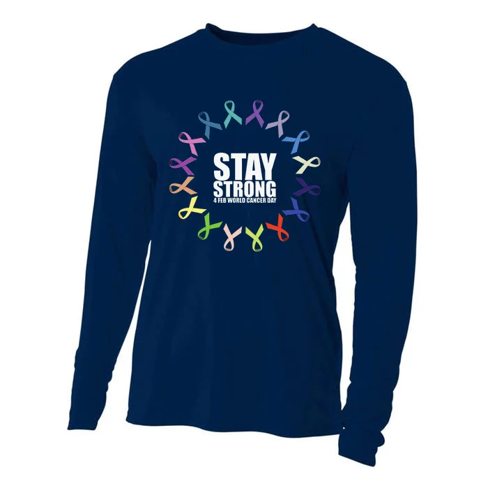 Stay Strong World Cancer Day Support Cooling Performance Long Sleeve Crew