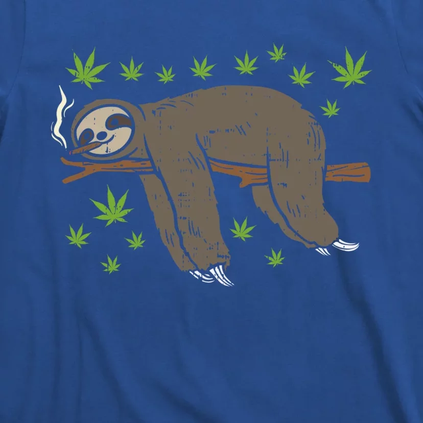 Sloth Smoking Weed Cannabis 420 Thc Marijuana Stoner Gift T-Shirt