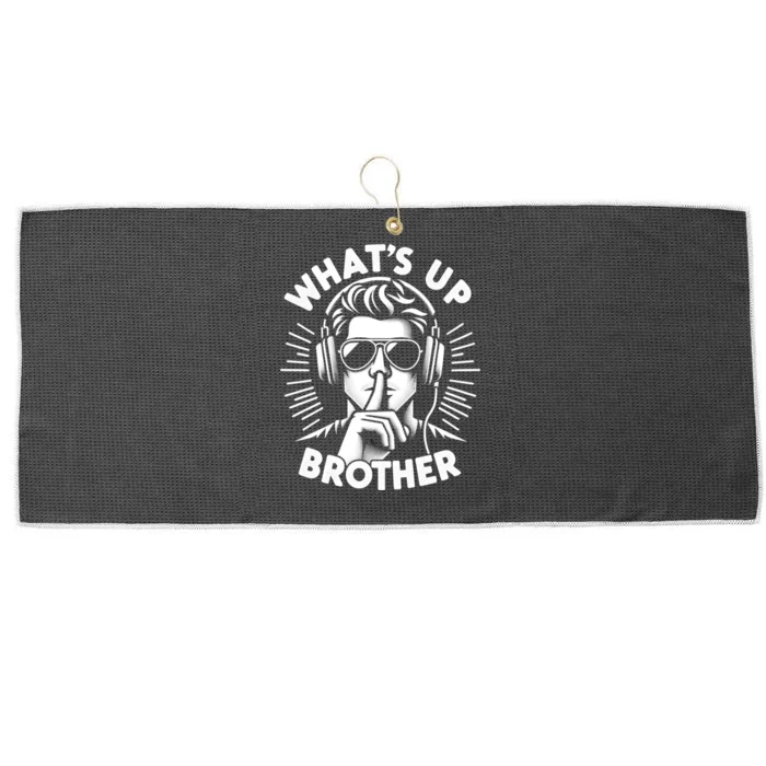 Sketch Streamer Whats Up Brother Large Microfiber Waffle Golf Towel