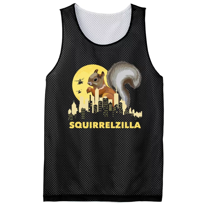 Squirrelzilla Squirrel Whisperer Squirrel Lover Animal Mesh Reversible Basketball Jersey Tank