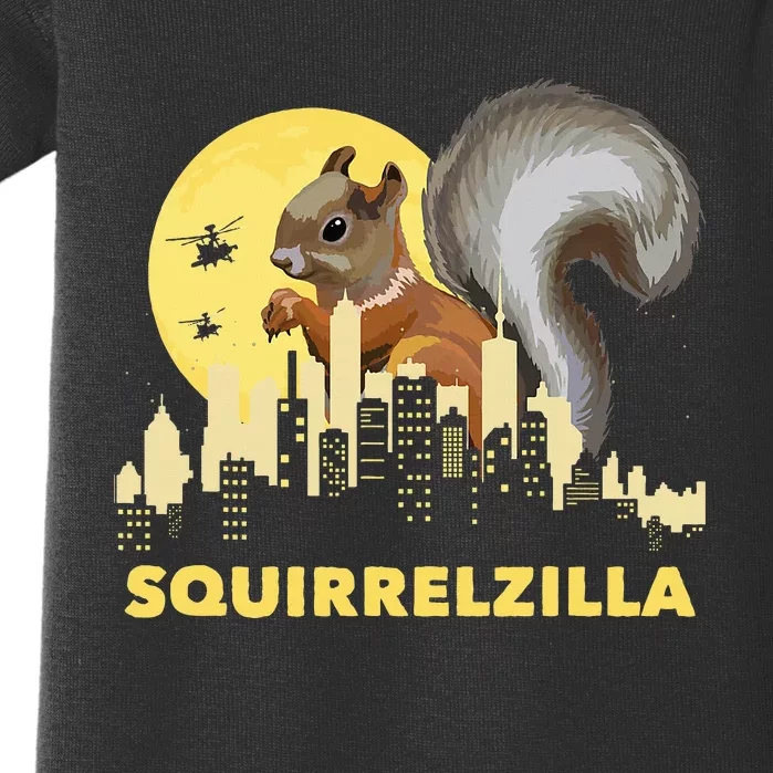 Squirrelzilla Squirrel Whisperer Squirrel Lover Animal Baby Bodysuit