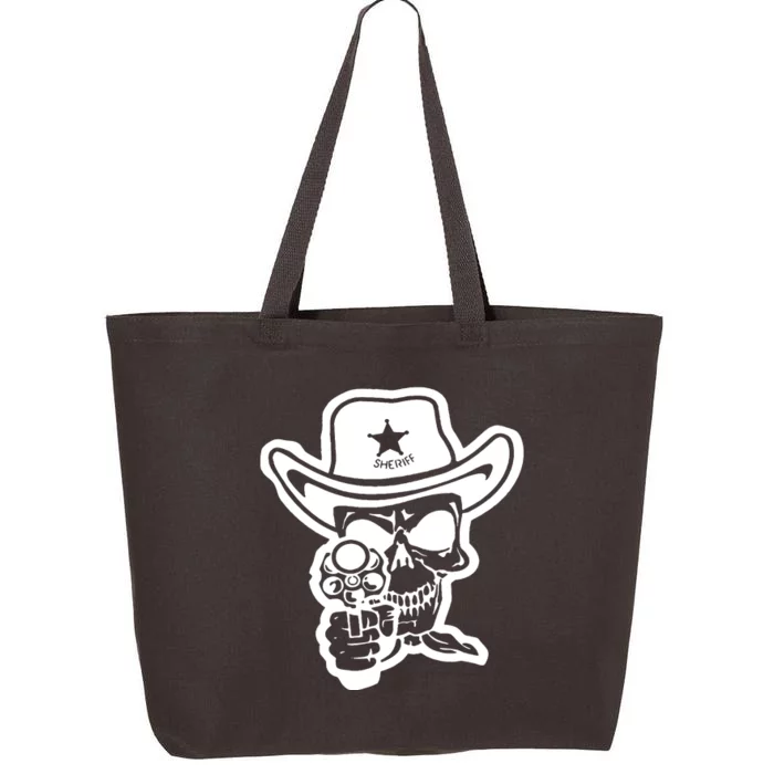 Sheriff Skull With Gun 25L Jumbo Tote