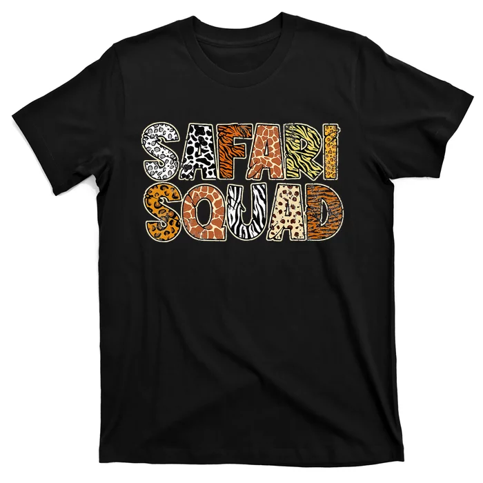 Safari Squad Wild Animals Lover T-Shirt