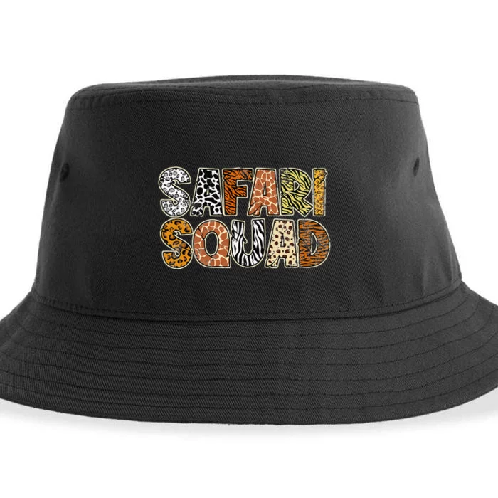 Safari Squad Wild Animals Lover Sustainable Bucket Hat