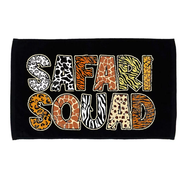 Safari Squad Wild Animals Lover Microfiber Hand Towel