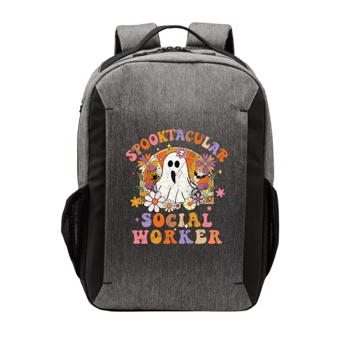 Spooktacular Social Worker Happy Halloween Spooky Matching Vector Backpack