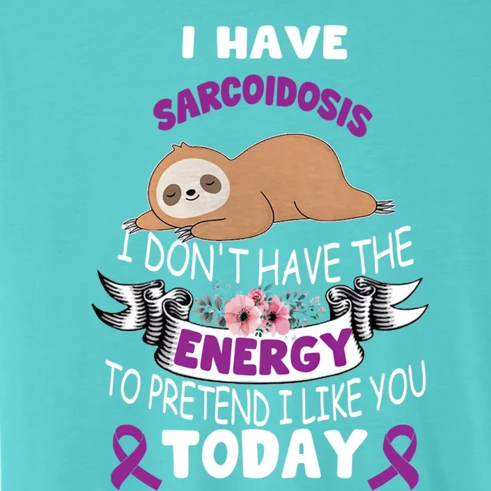 Sarcoidosis Sloth Warrior Awareness Funny Gift Halloween Purple Gift ChromaSoft Performance T-Shirt