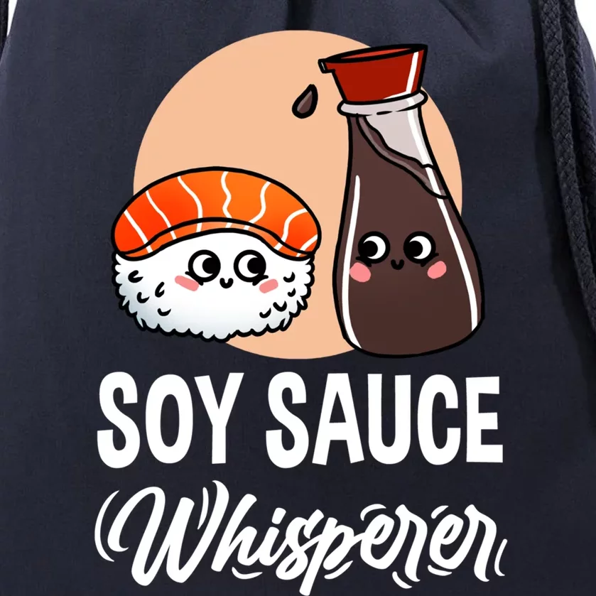 Soy Sauce Whisperer For Sushi Lover Gift Drawstring Bag