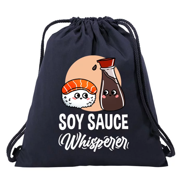 Soy Sauce Whisperer For Sushi Lover Gift Drawstring Bag