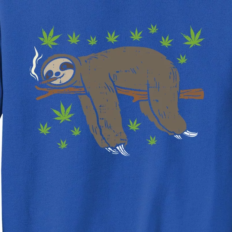 Sloth Smoking Weed Cannabis 420 Thc Marijuana Stoner Gift Sweatshirt