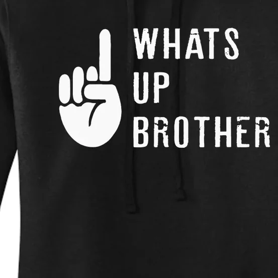 Sketch Streamer Whats Up Brother Women's Pullover Hoodie