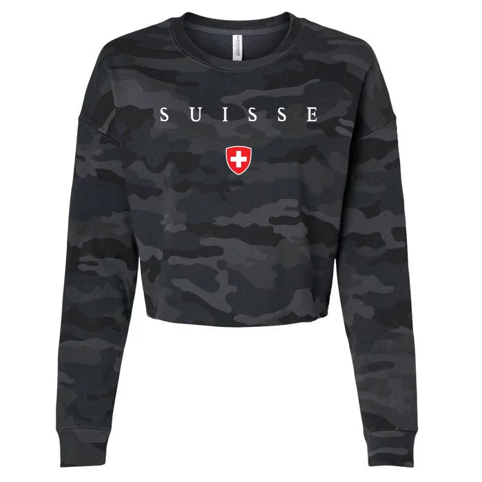 Switzerland Suisse Xo4u Original Cropped Pullover Crew