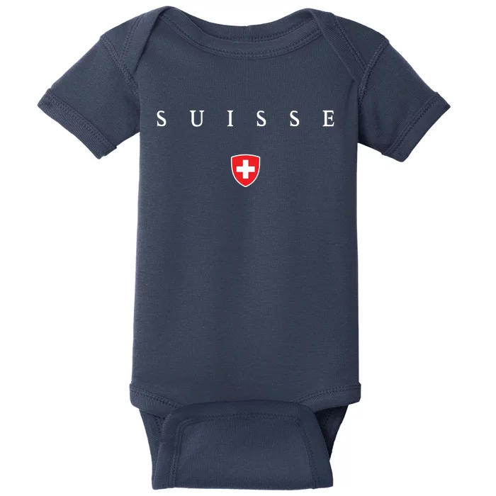 Switzerland Suisse Xo4u Original Baby Bodysuit