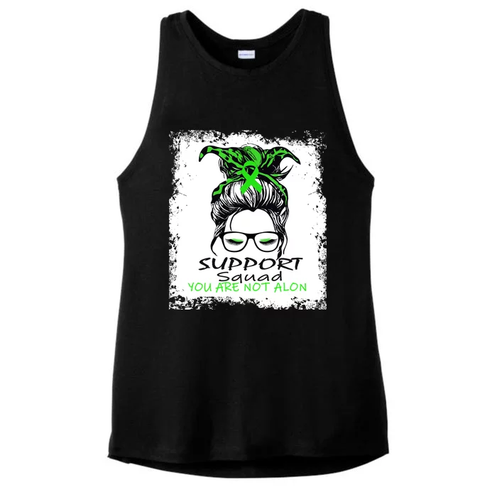 Support Squad You Are Not Alon Funny Design Cerebral Palsy Gift Ladies Tri-Blend Wicking Tank