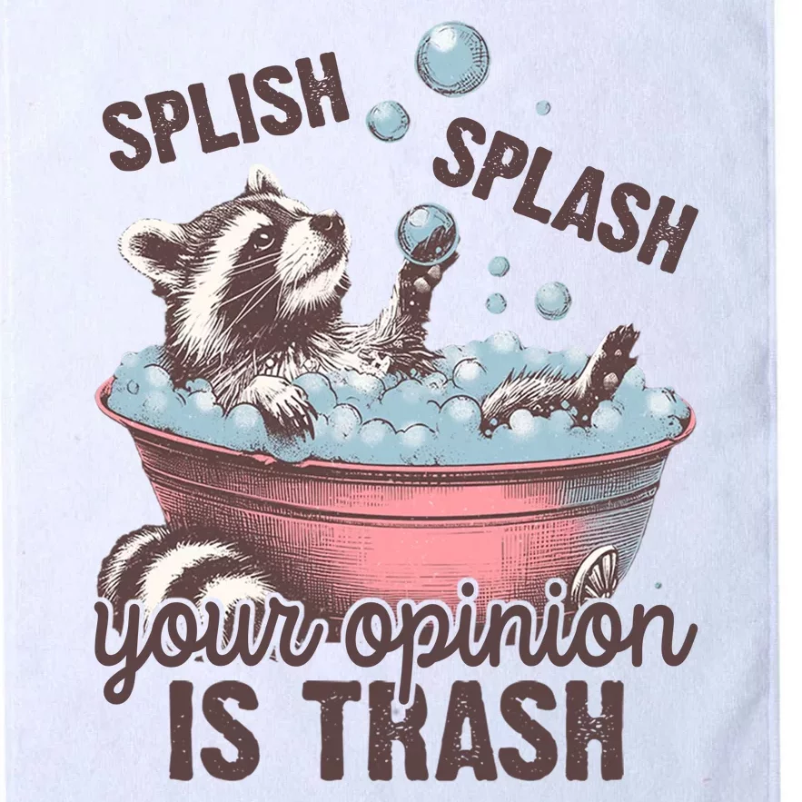 Splish Splash You Opinion Is Trash Funny Skunk Platinum Collection Golf Towel