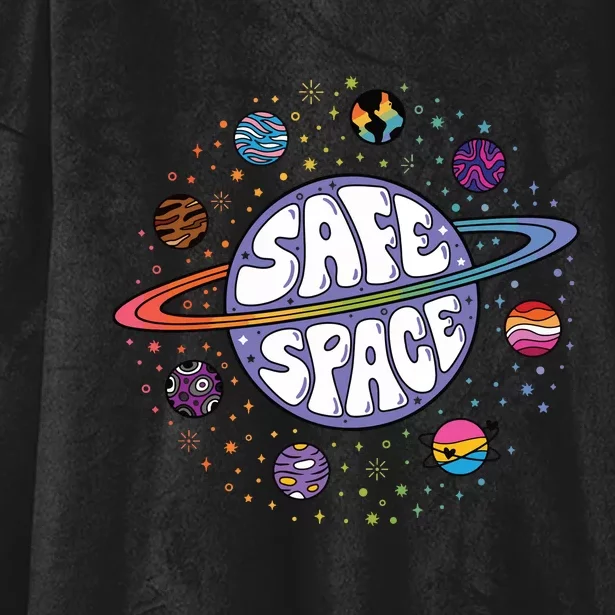 Safe Space You Are Safe With Me Lgbtq Hooded Wearable Blanket