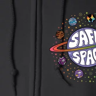 Safe Space You Are Safe With Me Lgbtq Full Zip Hoodie