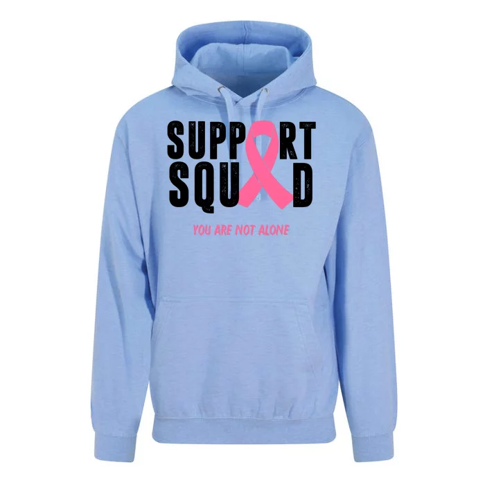 Support Squad You Are Not Alone Cancer Unisex Surf Hoodie