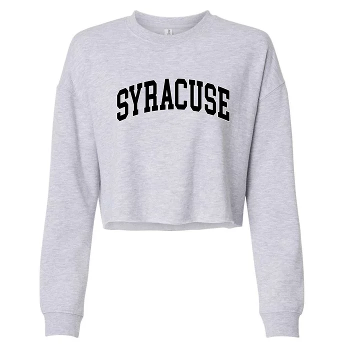 Syracuse Cropped Pullover Crew