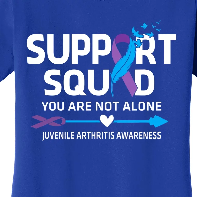 Support Squad You Are Not Alone Juvenile Arthritis Awareness Gift Women's T-Shirt